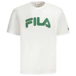 Fila White Cotton Men T-Shirt