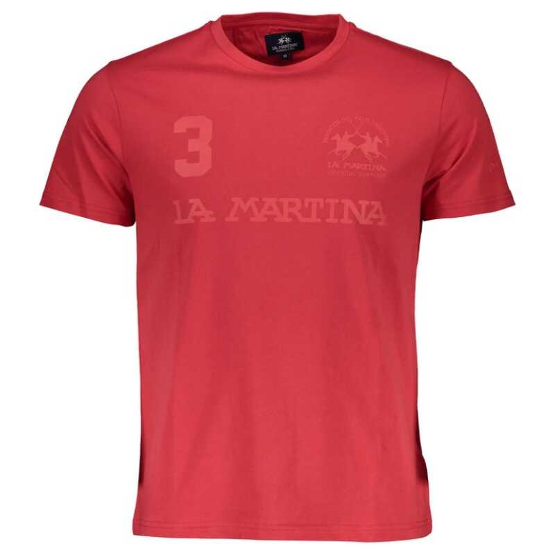 La Martina Red Cotton Men T-Shirt, theFeinheit