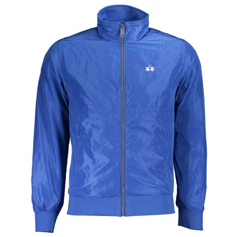 La Martina Blue Polyester Men Jacket, theFeinheit