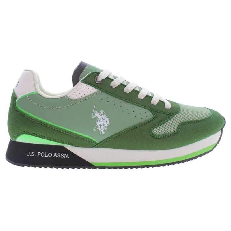 U.S. POLO ASSN. Green Polyester Men Sneaker, theFeinheit