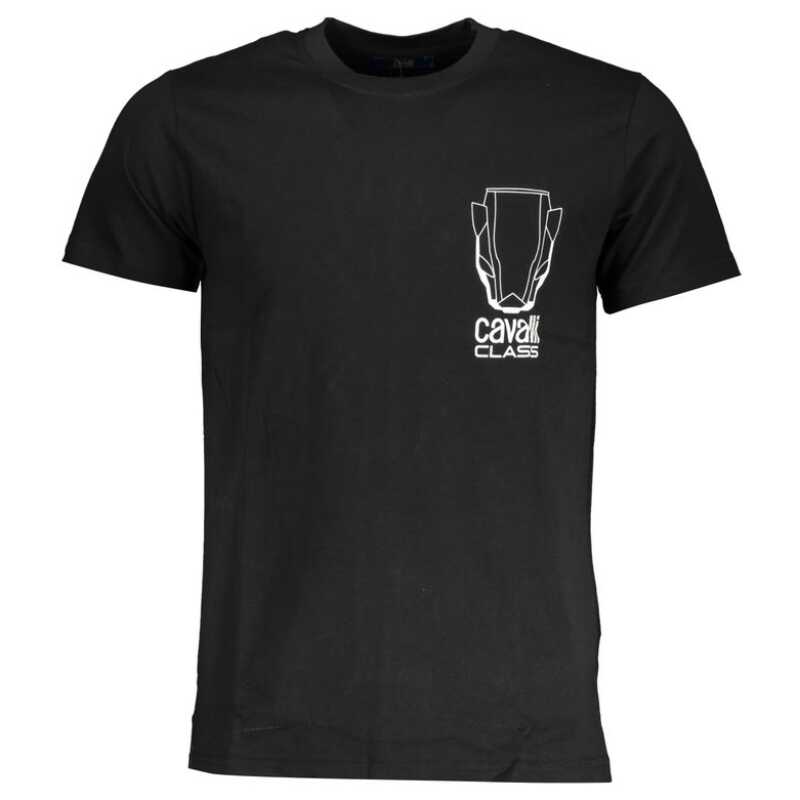 Cavalli Class Black Cotton T-Shirt, theFeinheit