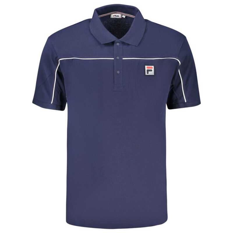 Fila Blue Cotton Men Polo Shirt, theFeinheit