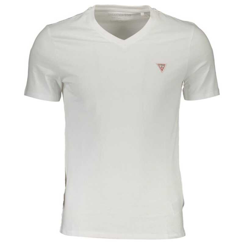Guess Jeans White Organic Cotton Men T-Shirt, theFeinheit