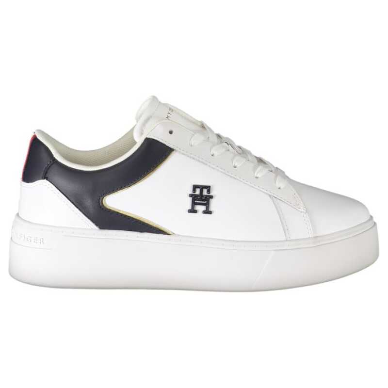 Tommy Hilfiger White Polyester Sneaker, theFeinheit
