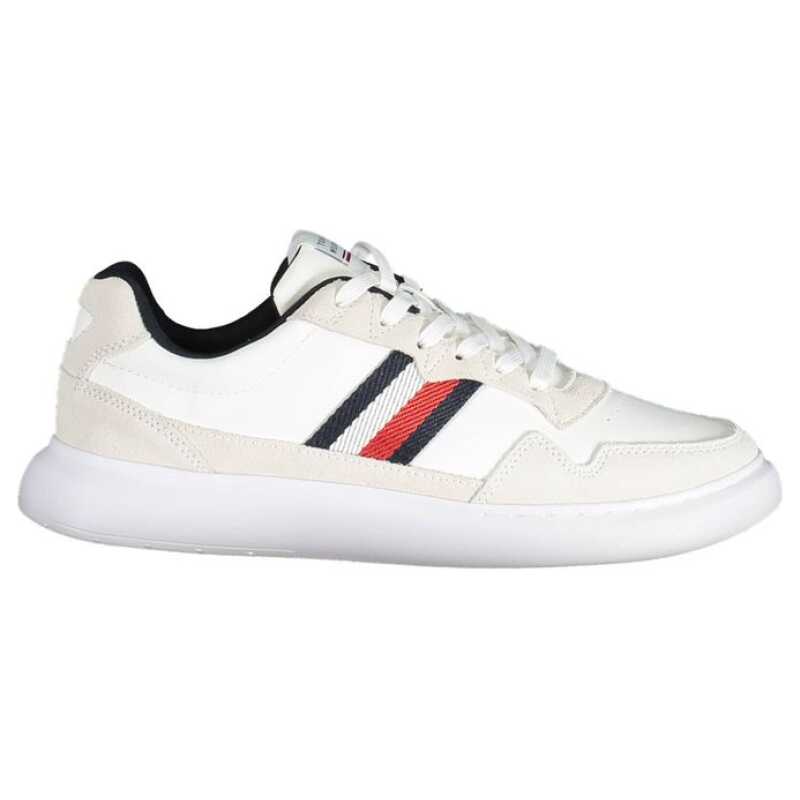Tommy Hilfiger White Leather Men Sneaker, theFeinheit