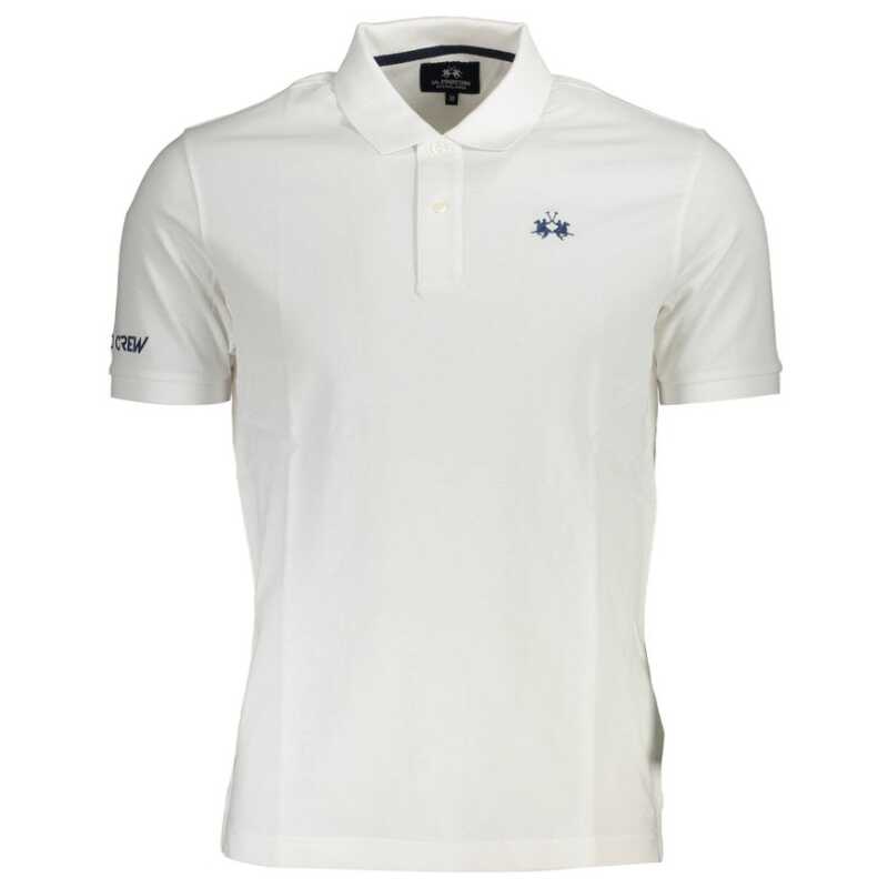 La Martina White Cotton Men Polo Shirt, theFeinheit