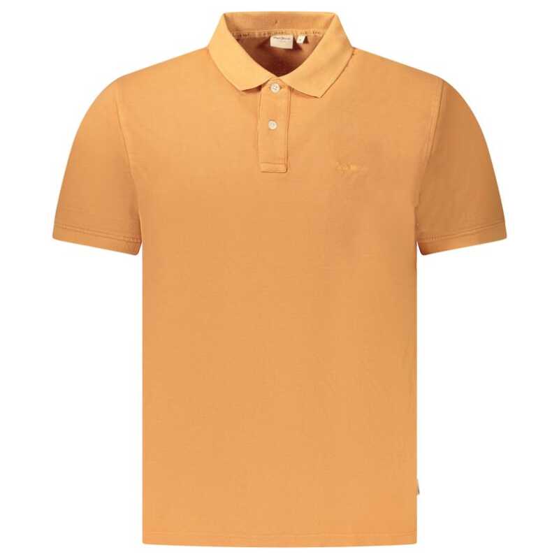Pepe Jeans Orange Cotton Men Polo Shirt, theFeinheit