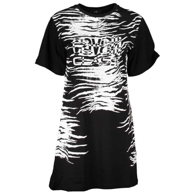 Cavalli Class Black Cotton Women Dress, theFeinheit