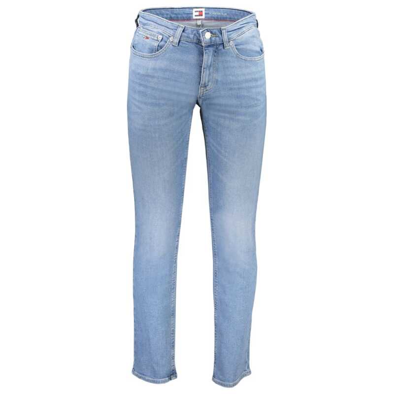 Tommy Hilfiger Light Blue Cotton Men Jeans, theFeinheit