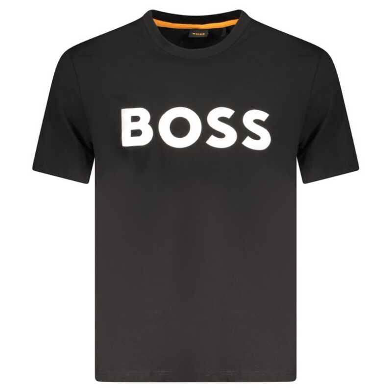 Hugo Boss Black Cotton Men T-Shirt, theFeinheit