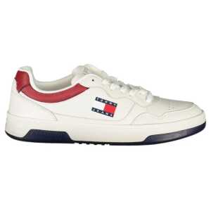 Tommy Hilfiger White Leather Men Sneaker