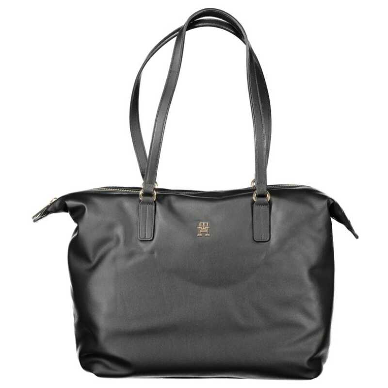 Tommy Hilfiger Black Polyester Women Handbag, theFeinheit