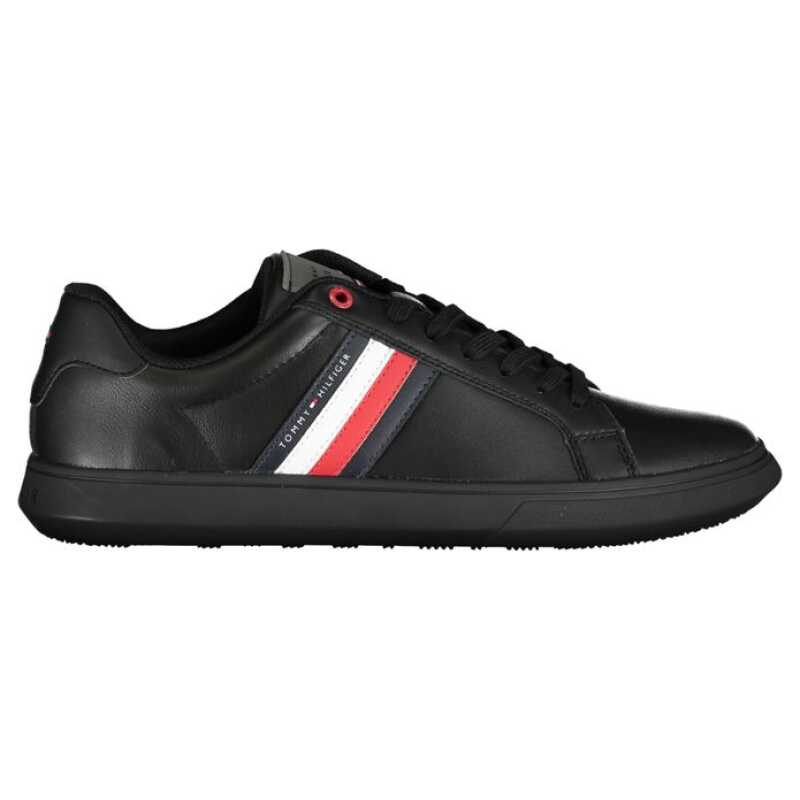 Tommy Hilfiger Chic Black Sneakers with Iconic Contrast Details, theFeinheit