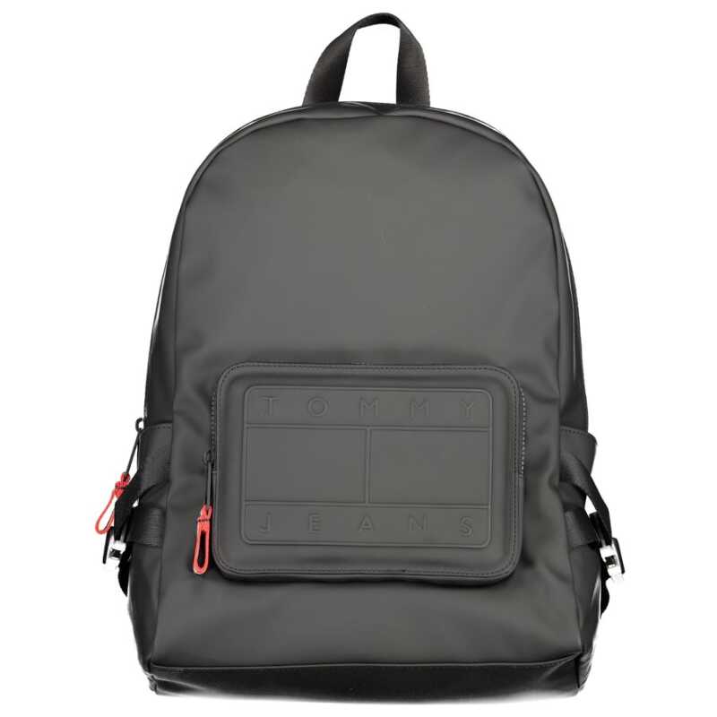 Tommy Hilfiger Black Polyester Backpack, theFeinheit