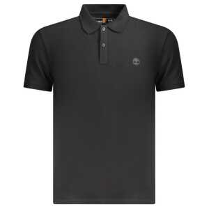Timberland Black Cotton Men Polo Shirt