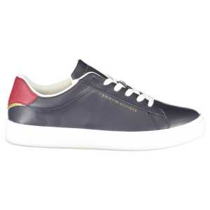 Tommy Hilfiger Blue Leather Women Sneaker