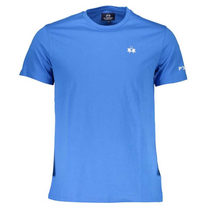 La Martina Blue Cotton Men T-Shirt, theFeinheit