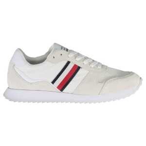 Tommy Hilfiger White Polyester Men Sneaker