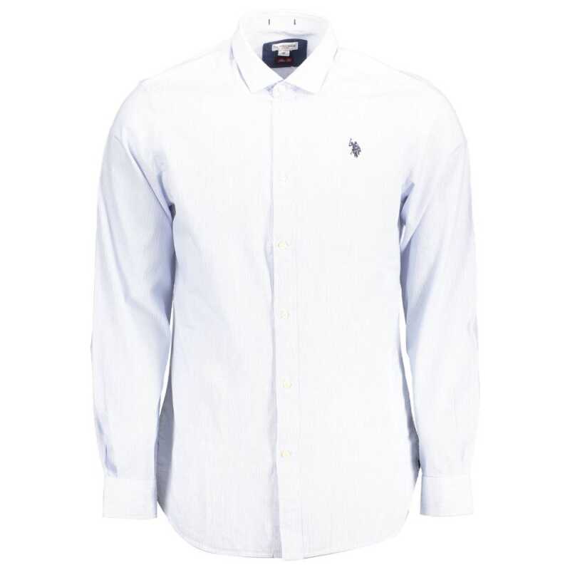 U.S. POLO ASSN. Light Blue Cotton Men Shirt, theFeinheit