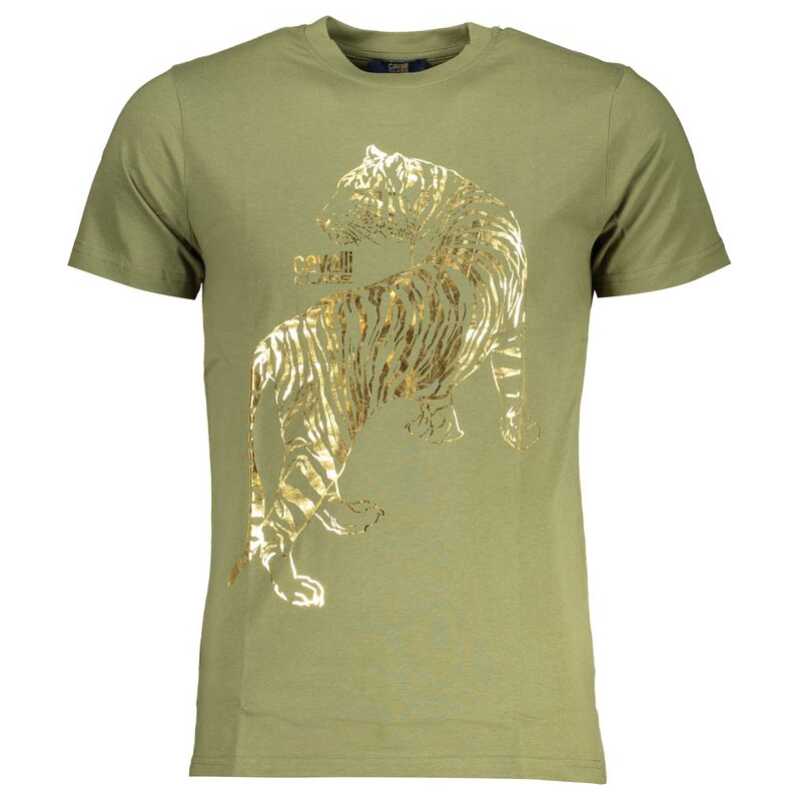 Cavalli Class Green Cotton T-Shirt, theFeinheit