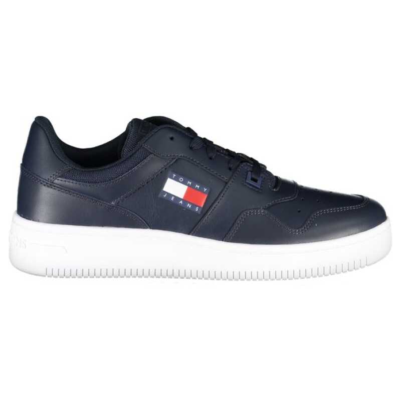 Tommy Hilfiger Blue Contrast Sneakers with Logo Detail, theFeinheit