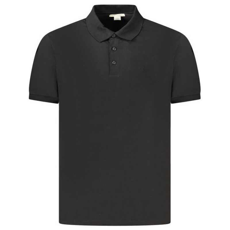 Calvin Klein Black Cotton Men Polo Shirt, theFeinheit