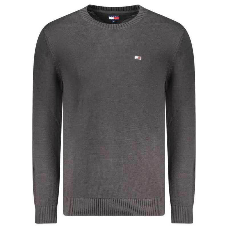Tommy Hilfiger Black Cotton Men Sweater, theFeinheit