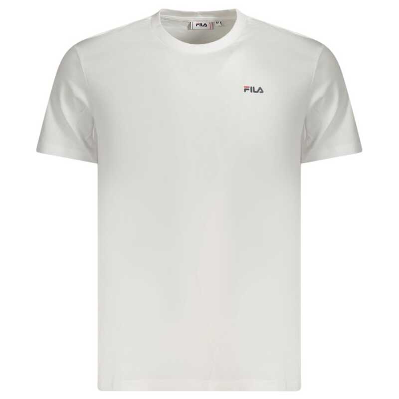 Fila White Cotton Men T-Shirt, theFeinheit