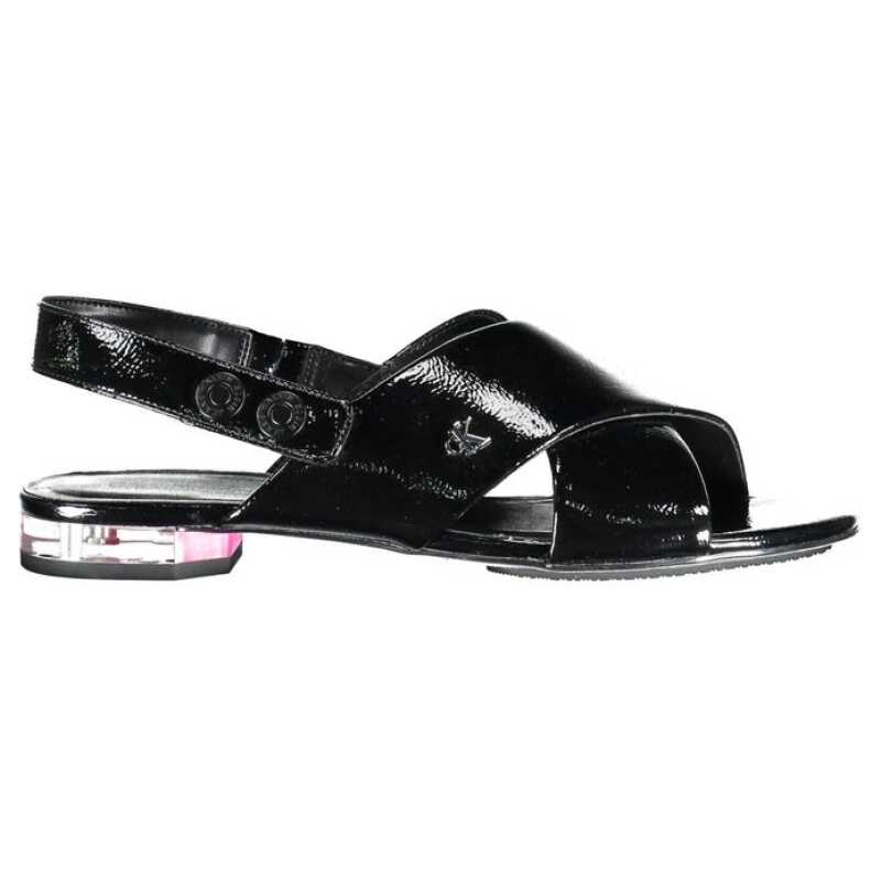 Calvin Klein Black Leather Women Sandal, theFeinheit