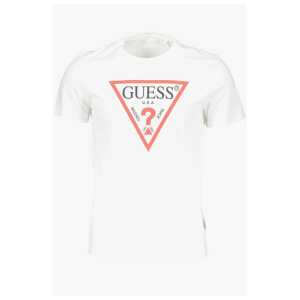 Guess Jeans White Cotton Men T-Shirt