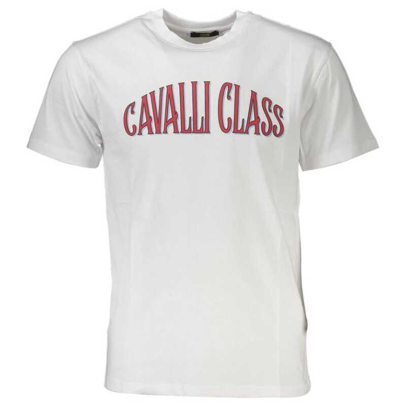 Cavalli Class White Cotton Men T-Shirt, theFeinheit