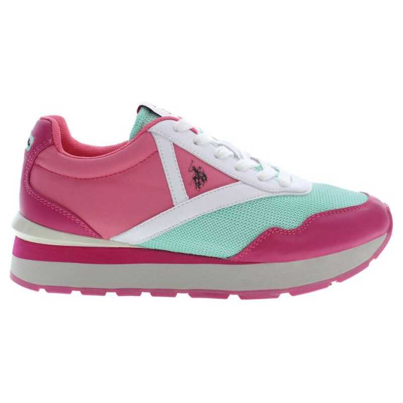 U.S. POLO ASSN. Pink Polyester Women Sneaker, theFeinheit