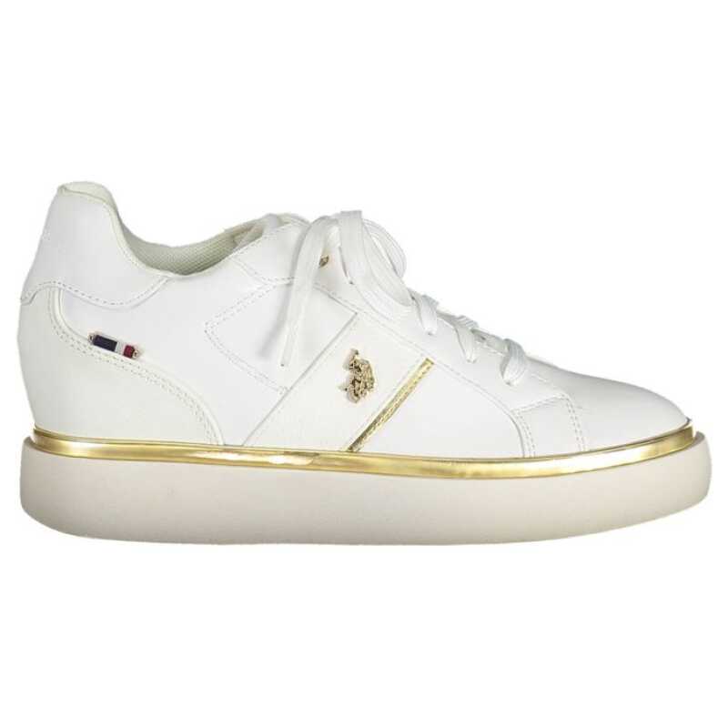 U.S. POLO ASSN. White Polyester Women Sneaker, theFeinheit
