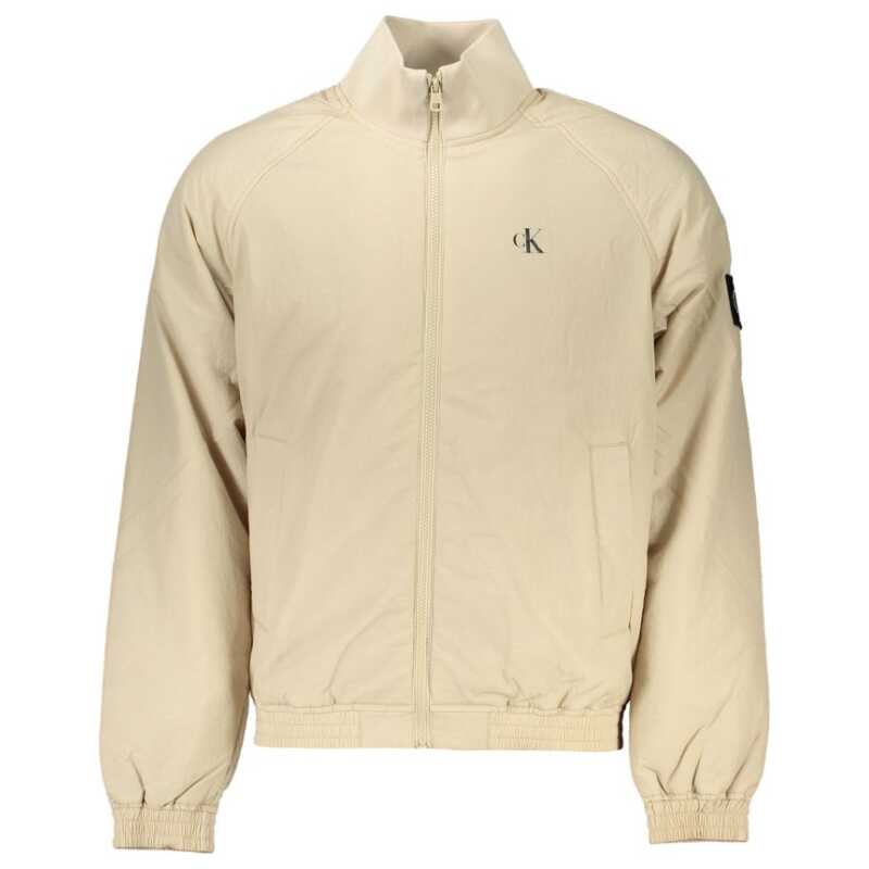 Calvin Klein Chic Beige Long Sleeve Designer Jacket, theFeinheit