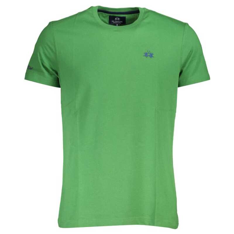 La Martina Green Cotton Men T-Shirt, theFeinheit