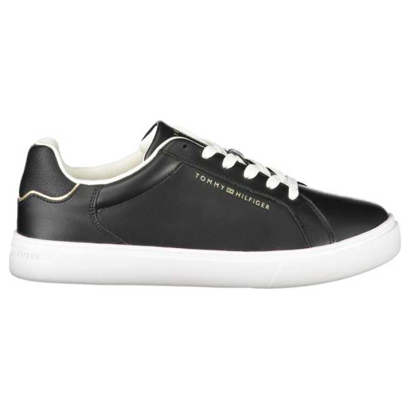 Tommy Hilfiger Black Leather Women Sneaker, theFeinheit