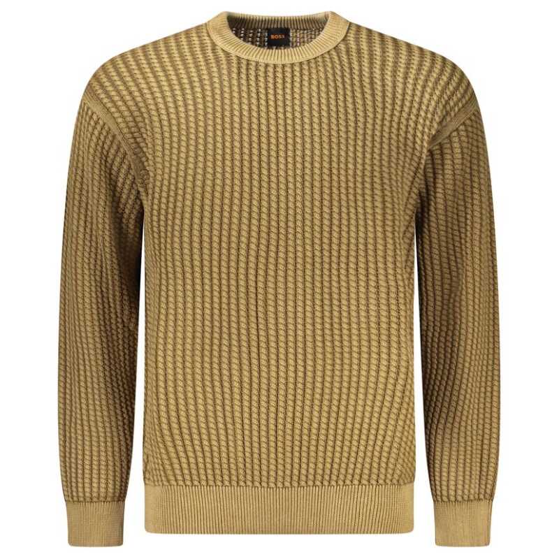 Hugo Boss Brown Cotton Men Sweater, theFeinheit