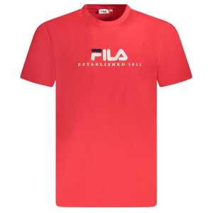 Fila Red Cotton Unisex T-Shirt