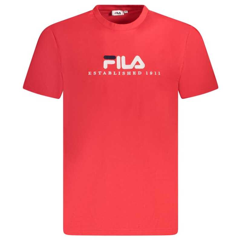 Fila Red Cotton Unisex T-Shirt, theFeinheit