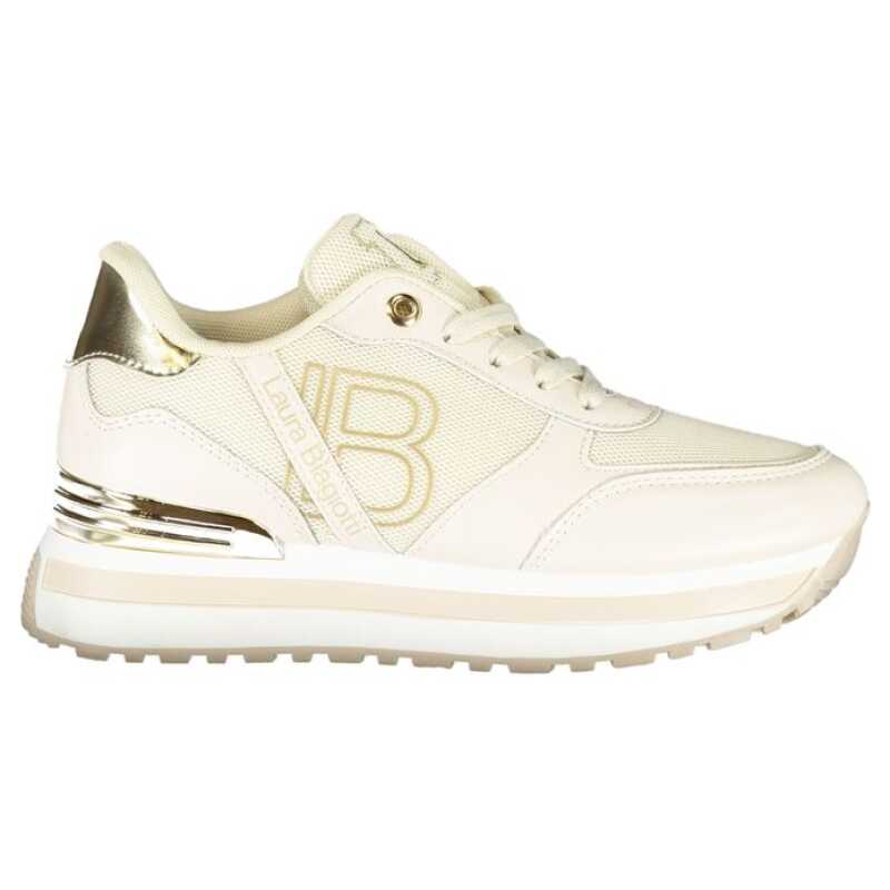 Laura Biagiotti Beige Polyester Women Sneaker, theFeinheit