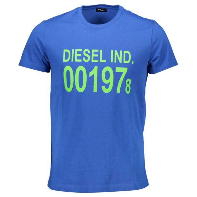 Diesel Blue Cotton Men T-Shirt, theFeinheit