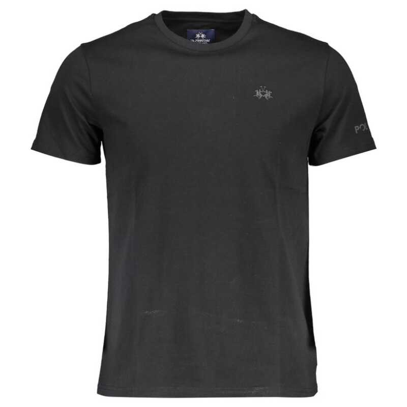 La Martina Black Cotton Men T-Shirt, theFeinheit