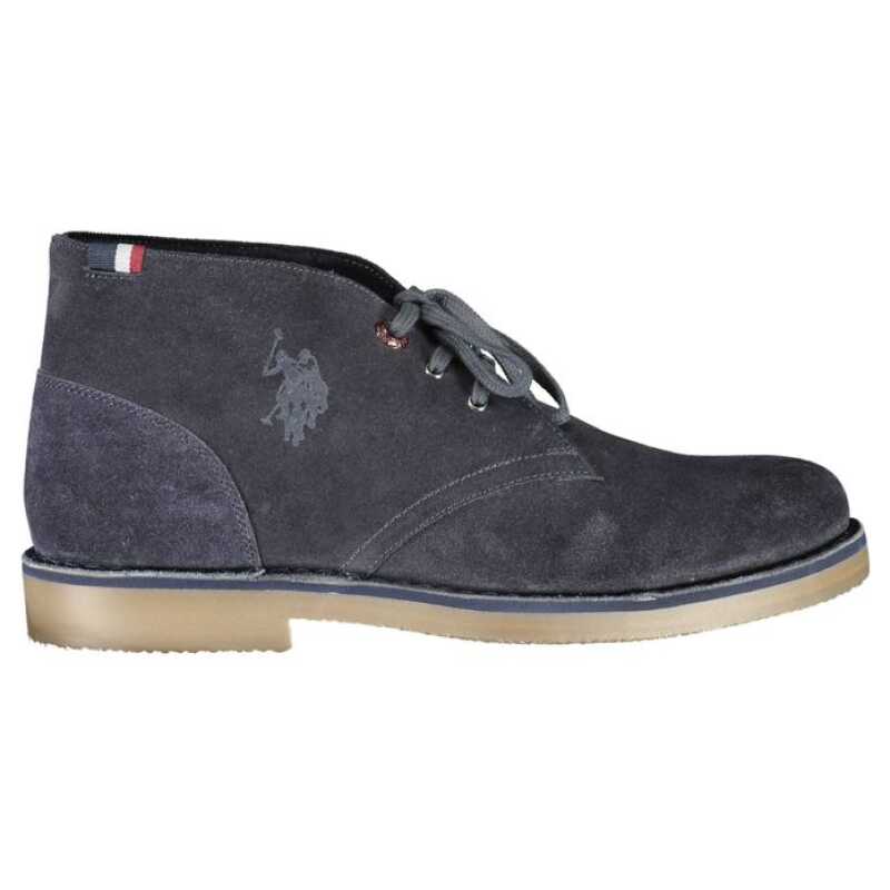 U.S. POLO ASSN. Blue Leather Mens Ankle Boot, theFeinheit