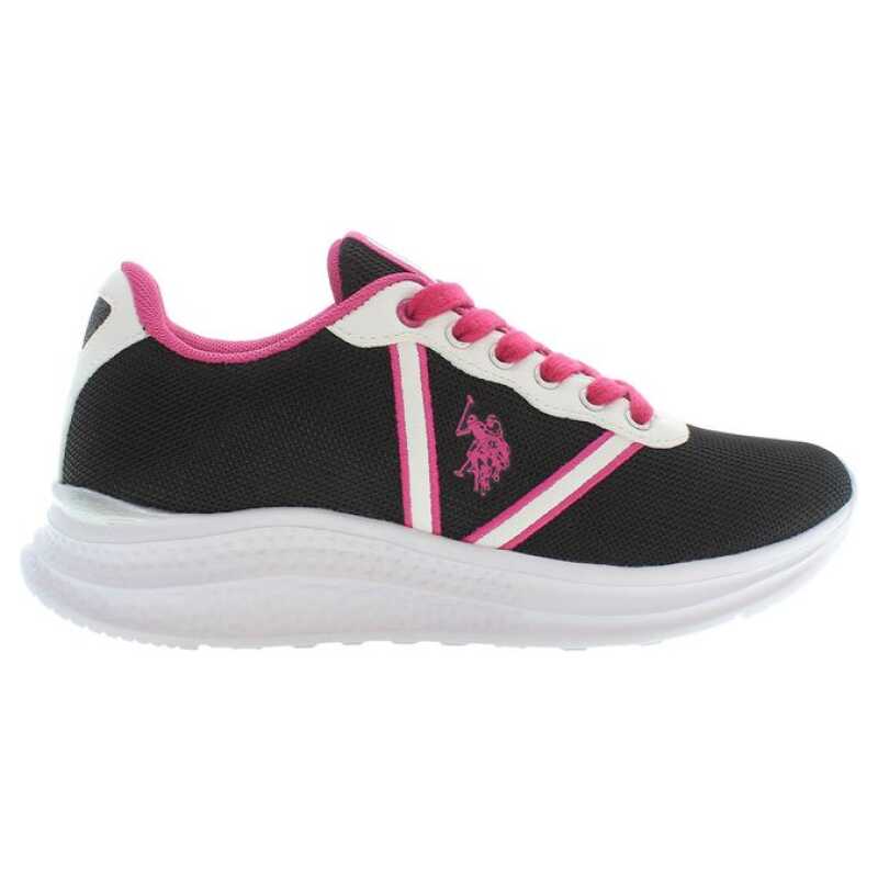 U.S. POLO ASSN. Black Polyester Women Sneaker, theFeinheit