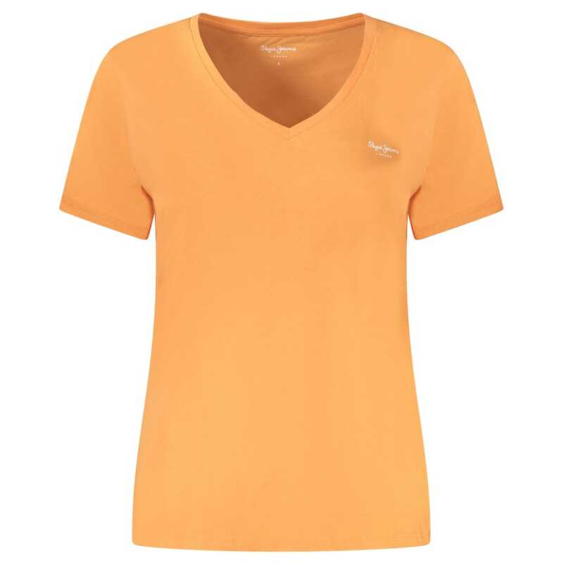 Pepe Jeans Orange Cotton Tops &amp; T-Shirt, theFeinheit