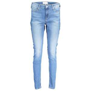 Calvin Klein Blue Cotton Jeans & Pant