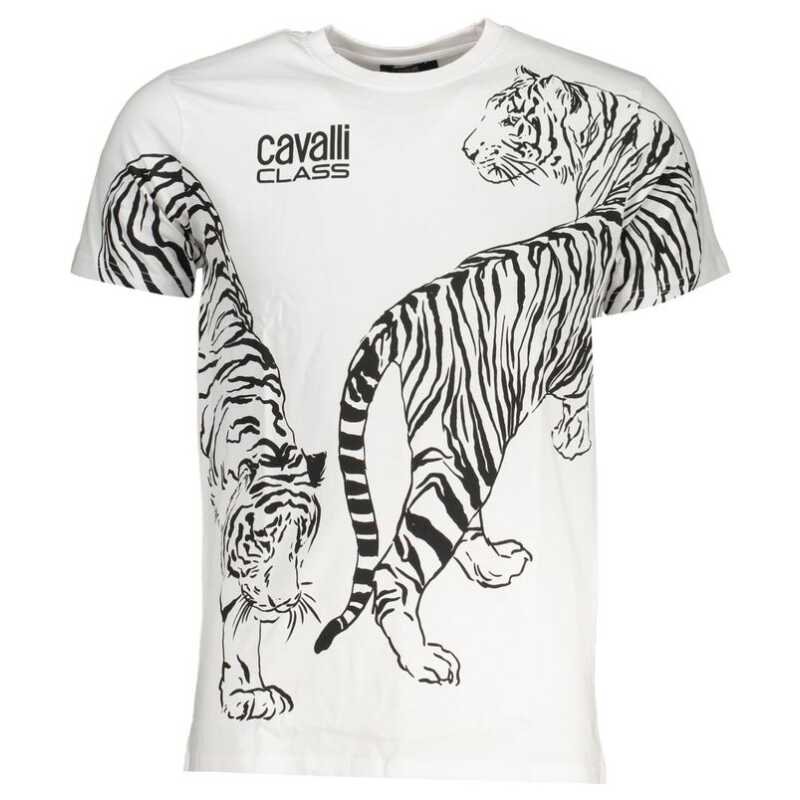 Cavalli Class White Cotton T-Shirt, theFeinheit