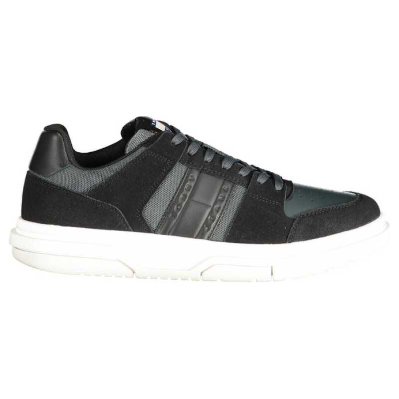 Tommy Hilfiger Black Leather Men Sneaker, theFeinheit