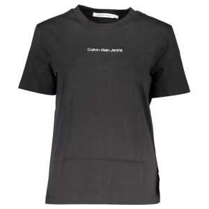 Calvin Klein Black Cotton Women T-Shirt