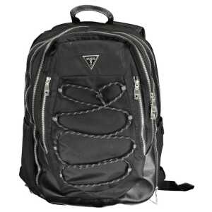 Guess Jeans Black Polyamide Men Backpack